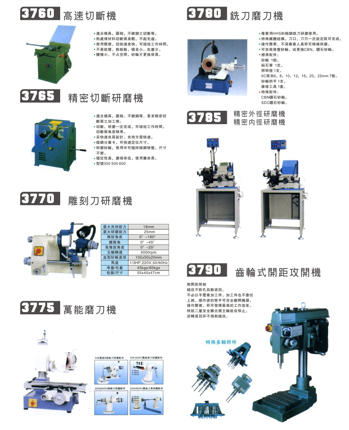 3760高速切断机等
